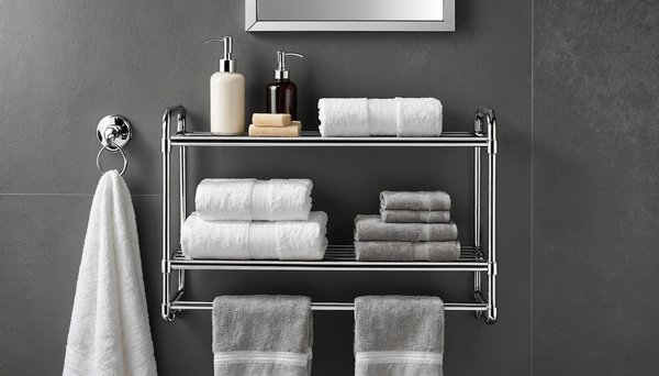 Accessoire range serviettes salle de bain : élégance et organisation